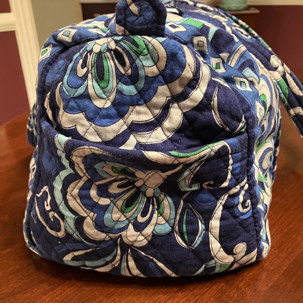 Vera Bradley Small Travel Duffle Bag in Mediterranean Blue - Picture 2 of 9